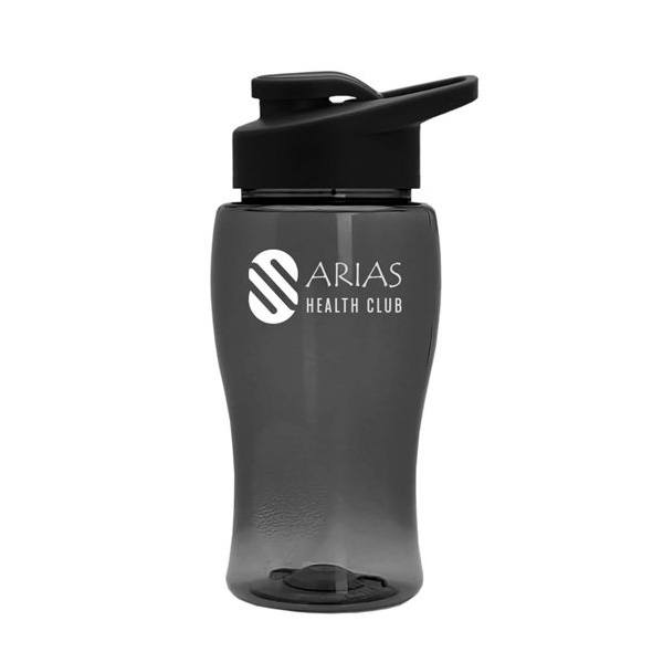 18 Oz. Transparent Bottle - Drink-Thru Lid  Imprinted with Logo (Q213722)