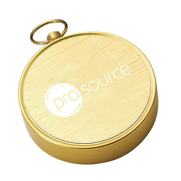Cedar Creek® Open-Faced Brass Colored Compass  Imprinted with Logo (Q216322)