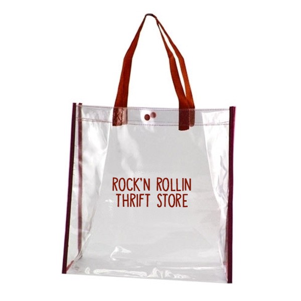 Clear Stadium Tote Bag  Imprinted with Logo (Q219111)