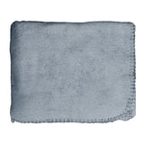 50" x 60" Whipstitch Fleece Blanket - Solid Gray (Q225111)