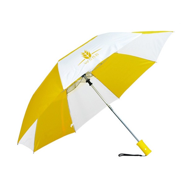 The 47 Inch Auto Open Windproof Folding Umbrella  Imprinted with Logo (Q227422)