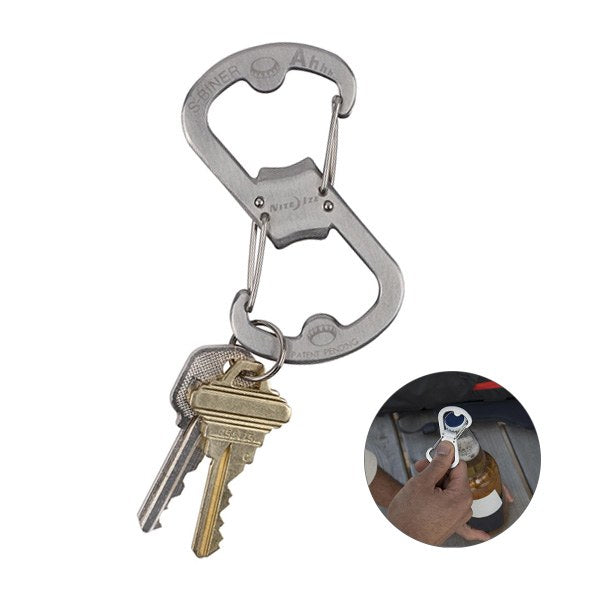 NITE IZE® S-Biner AHHH Bottle Opener  Imprinted with Logo (Q228211)