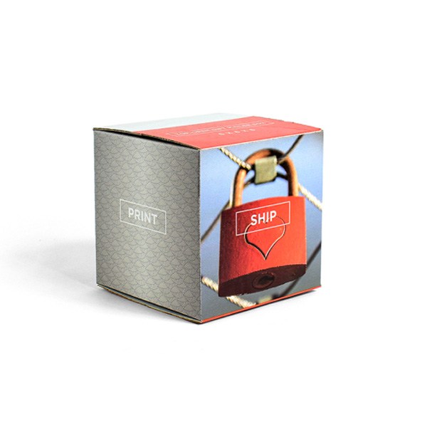 Top-Open Gift Mailer Boxes 6 x 6 x 6  Imprinted with Logo (Q230011)