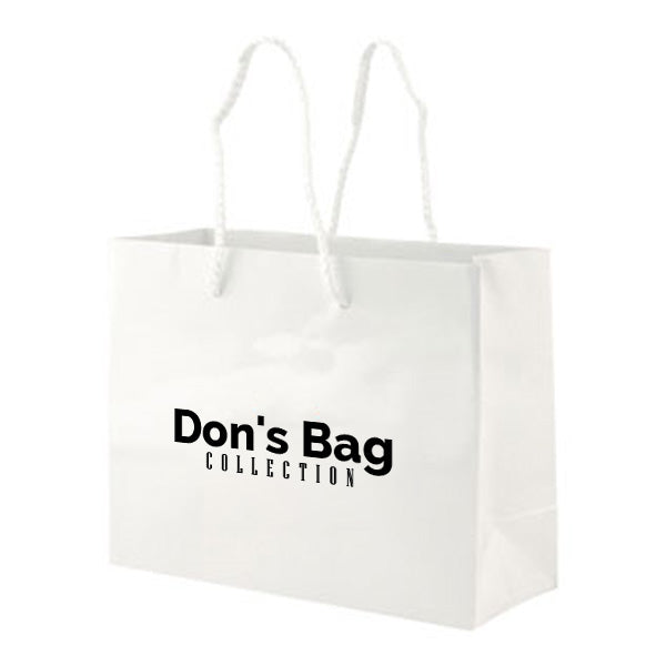 9 x 7 White Gloss Laminated Eurototes  Imprinted with Logo (Q232111)