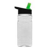 20 Oz. Clear Sports Bottle - Flip Straw Lid (Q232722)