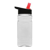 20 Oz. Clear Sports Bottle - Flip Straw Lid (Q232722)