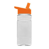 20 Oz. Clear Sports Bottle - Flip Straw Lid (Q232722)
