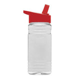 20 Oz. Clear Sports Bottle - Flip Straw Lid (Q232722)