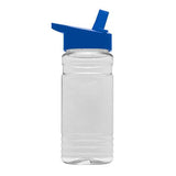 20 Oz. Clear Sports Bottle - Flip Straw Lid (Q232722)