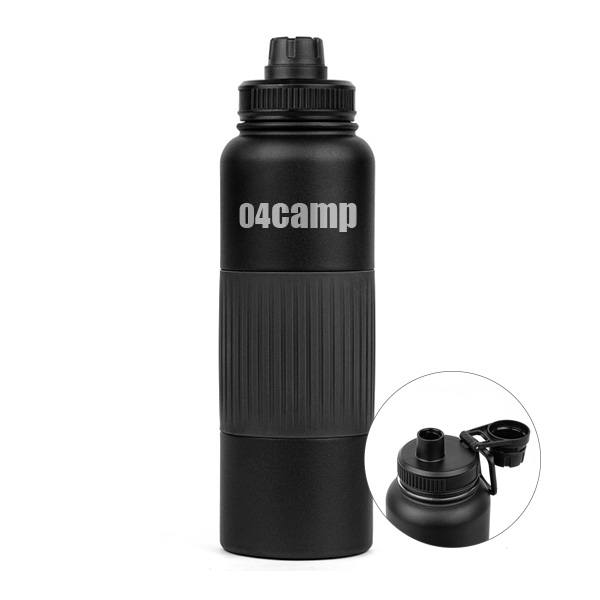 40 Oz. Goliath Powder-Coated Steel Water Bottle  Imprinted with Logo (Q234622)