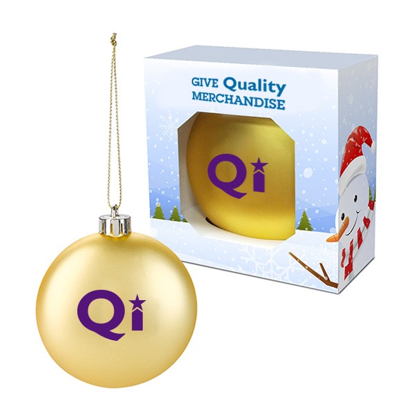 Ornaments With Window Box  Imprinted with Logo (Q235711)
