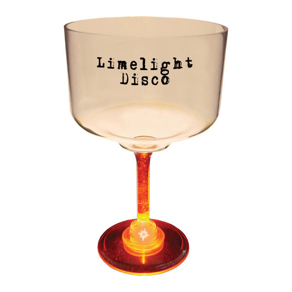 18 Oz Lighted Standard Stem Margarita  Imprinted with Logo (Q237011)