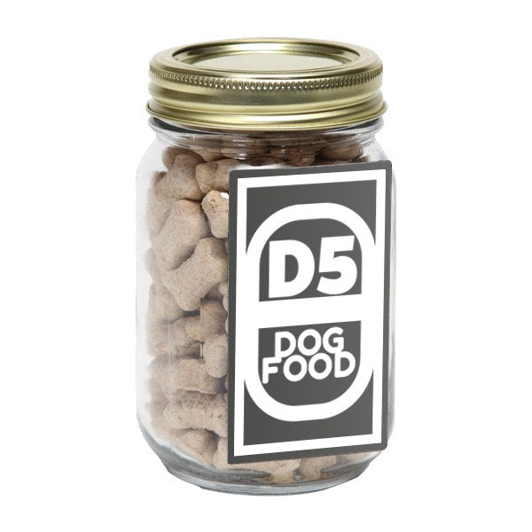 Mini Dog Bones in Pint Jar with BC1  Imprinted with Logo (Q239811)