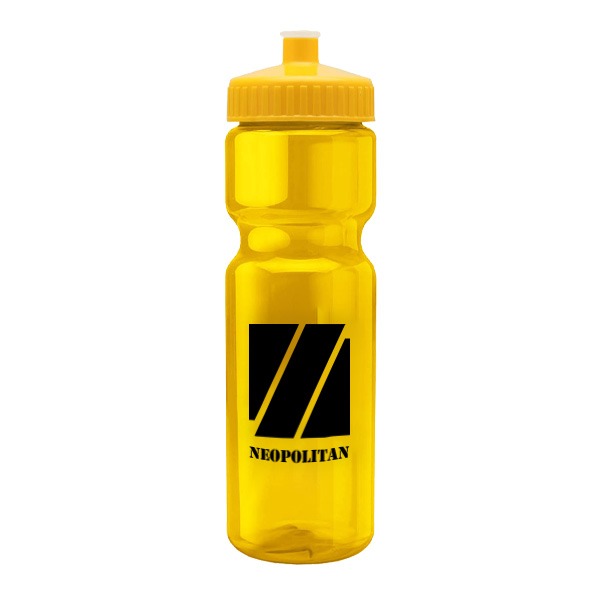 28 Oz. Champion Transparent Color Bottle  Imprinted with Logo (Q243722)
