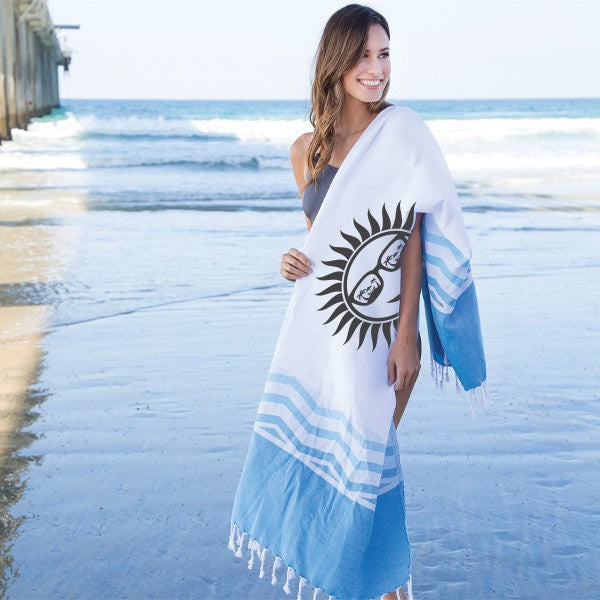 Aegean Peshtemal Beach Towel  Imprinted with Logo (Q244211)