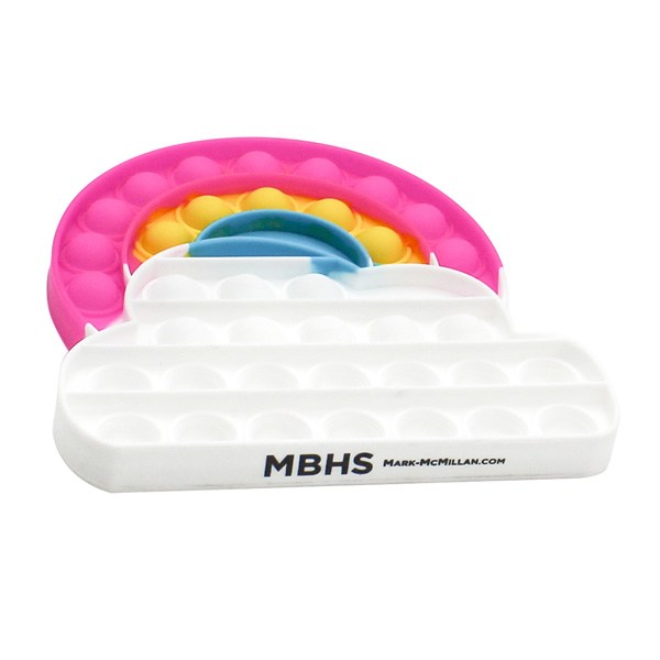 Rainbow Bubble Popper  Imprinted with Logo (Q245322)
