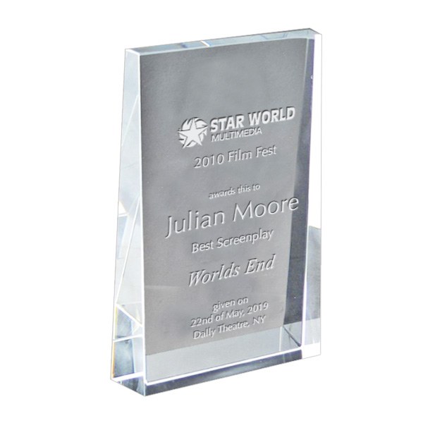 3D Crystal Wedge Small Awards (Q248811)