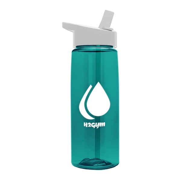 26 Oz. Flair Bottle - Flip Straw Lid  Imprinted with Logo (Q252722)