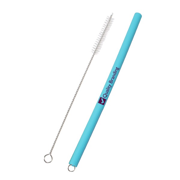 Silicone Eco Straws  Imprinted with Logo (Q255711)