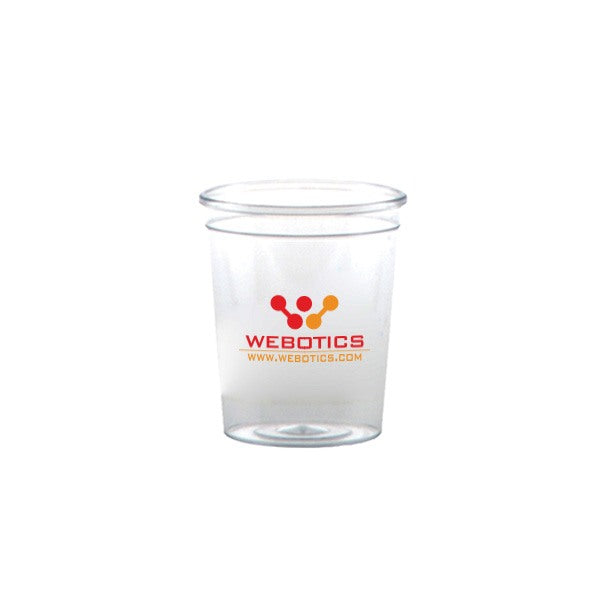 2 Oz. Clear Hard Plastic Shot Cup  Imprinted with Logo (Q262211)