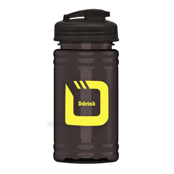16 Oz. UpCycle Mini RPet Bottle - USA Flip Lid FC  Imprinted with Logo (Q262722)