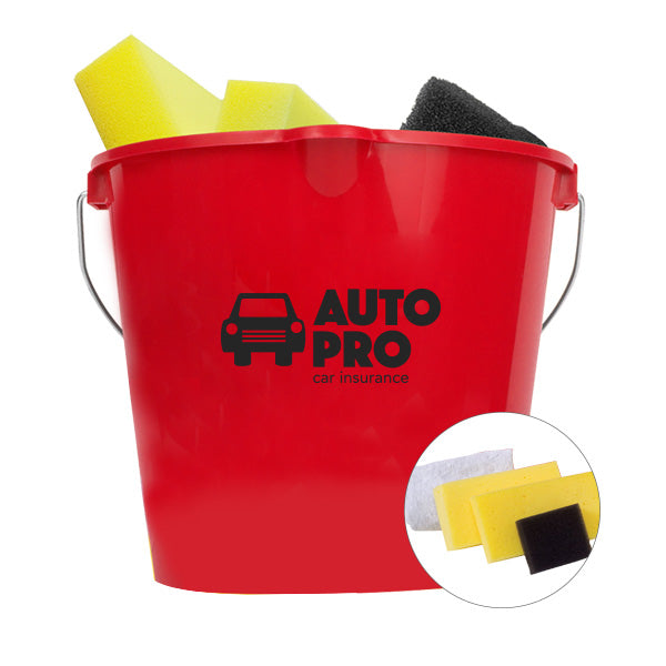 Wash 'N Buff - Car Wash Kit With Polishing Cloth  Imprinted with Logo (Q264911)