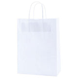 White Kraft Shopping Bags (10" x 5" x 13.5" x 5") (Q26671)