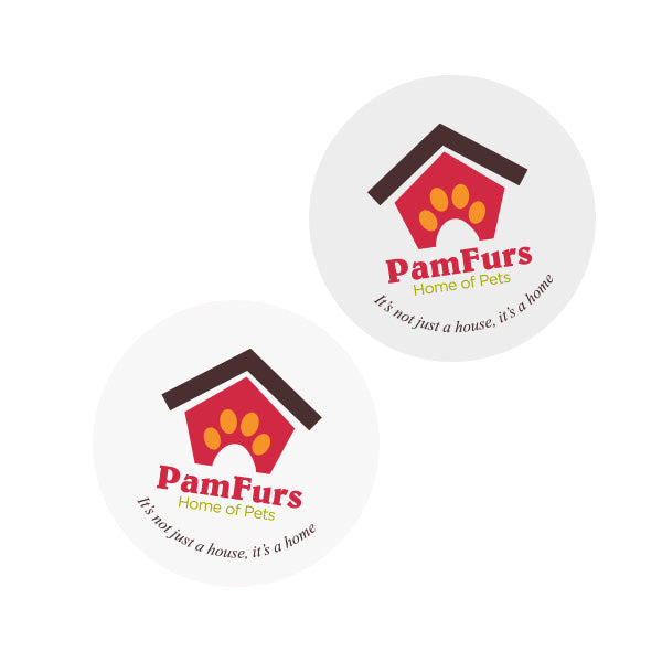 Inside Window Removable Stickers - 4" Diameter (Q268511)