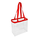 The 12 x 12 x 6 Inch Clear Open Tote Bag (Q276422)