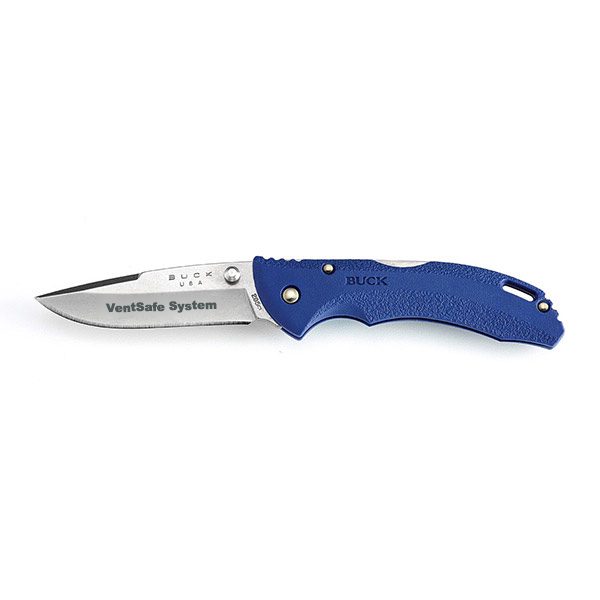 BUCK® BANTAM™ BLW Blue Lockback Pocket Knife  Imprinted with Logo (Q278211)