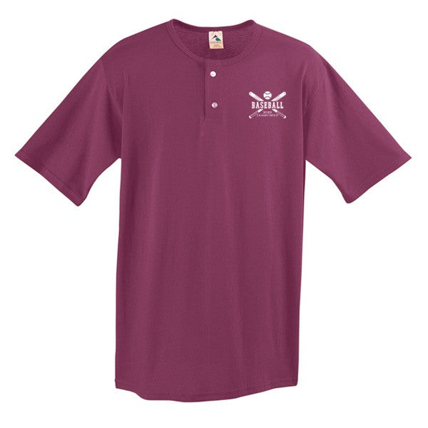 Augusta Adult 4.8oz Two-Button Baseball Jersey (Q278911)