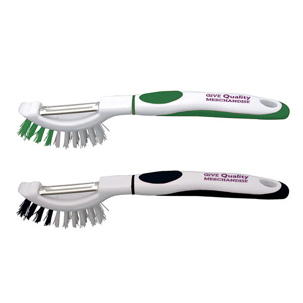 Brush-up Vegetable Brush & Peeler  Imprinted with Logo (Q279511)