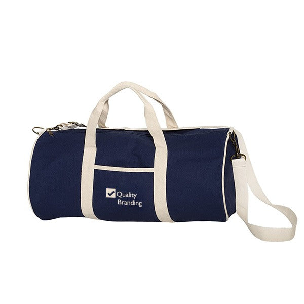 12 oz. Cotton Canvas Duffel Bags  Imprinted with Logo (Q282711)