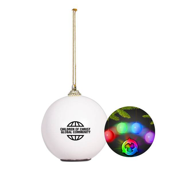 LED Christmas Ornaments  Imprinted with Logo (Q282911)