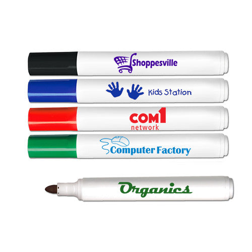 Low Odor Bullet Tip Dry Erase Marker (Made in USA)  Imprinted with Logo (Q283255)
