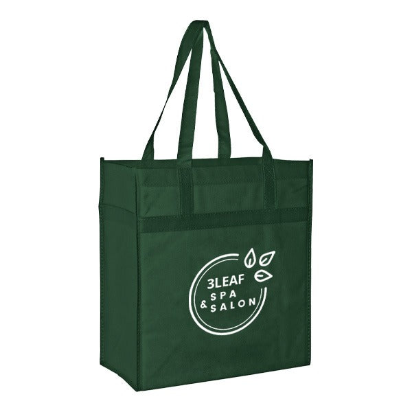 Non-Woven Grocery Tote Bags 13 X 14  Imprinted with Logo (Q284811)