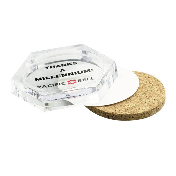 Acrylic Coaster  Imprinted with Logo (Q285211)