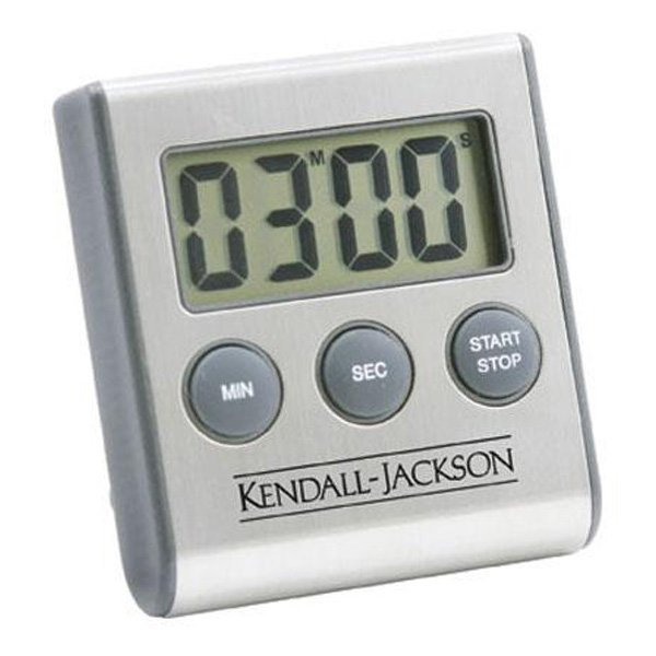 Stainless Steel Magnetic Digital Kitchen Timer  Imprinted with Logo (Q291111)