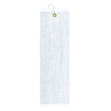 Premium Mid-Weight Velour Golf Towel - Printed White (Q191322)