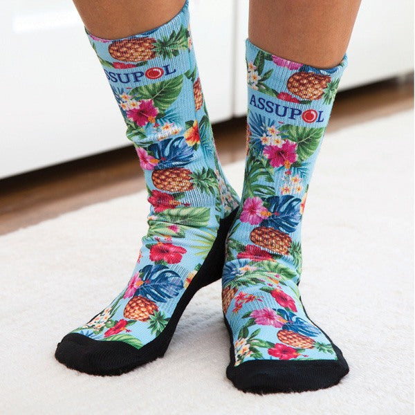 Sublimated Crew Socks  Imprinted with Logo (Q293211)