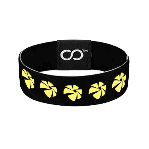 1 Inch Wide Oodleband™ Wrist Band With Patch  Imprinted with Logo (Q308722)