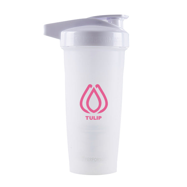 28 Oz. ACTIV Shaker Bottle - White  Imprinted with Logo (Q309522)