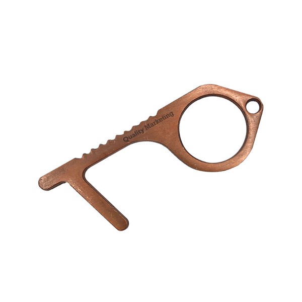 Touch Free Safety Key Chain Door Opener  Imprinted with Logo (Q318011)