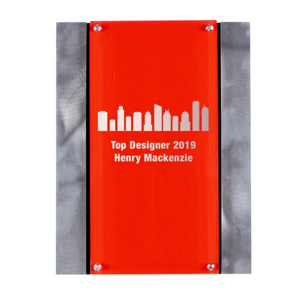North Star Plaques - Laser Engraved  Imprinted with Logo (Q319811)