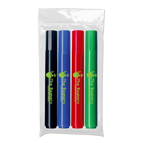 Chisel Tip Permanent Markers - 4 ct (Q326511)