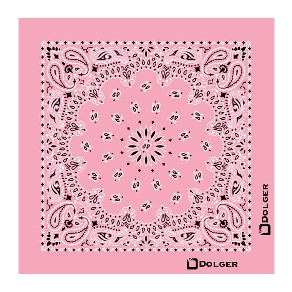 22 In Traditional USA Paisleys Bandana - Light Pink (Q326522)