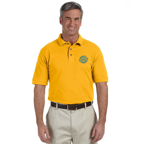 Harriton Men's 6 oz. Ringspun Cotton Piqué Short-Sleeve Polo - Polo Shirts  with Logo - Q329865 QI