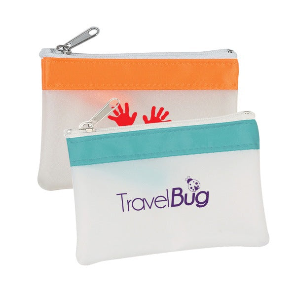 Zippered Coin Pouch  Imprinted with Logo (Q330511)