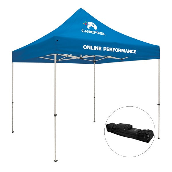 Full-Color Imprint Two Locations 10' Standard Tent Kit  Imprinted with Logo (Q331711)