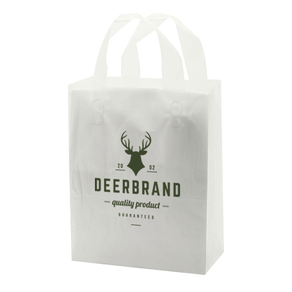 Frosted Soft Loop Handle Bags (8" x 4"x 10" x 4") (Q34455)